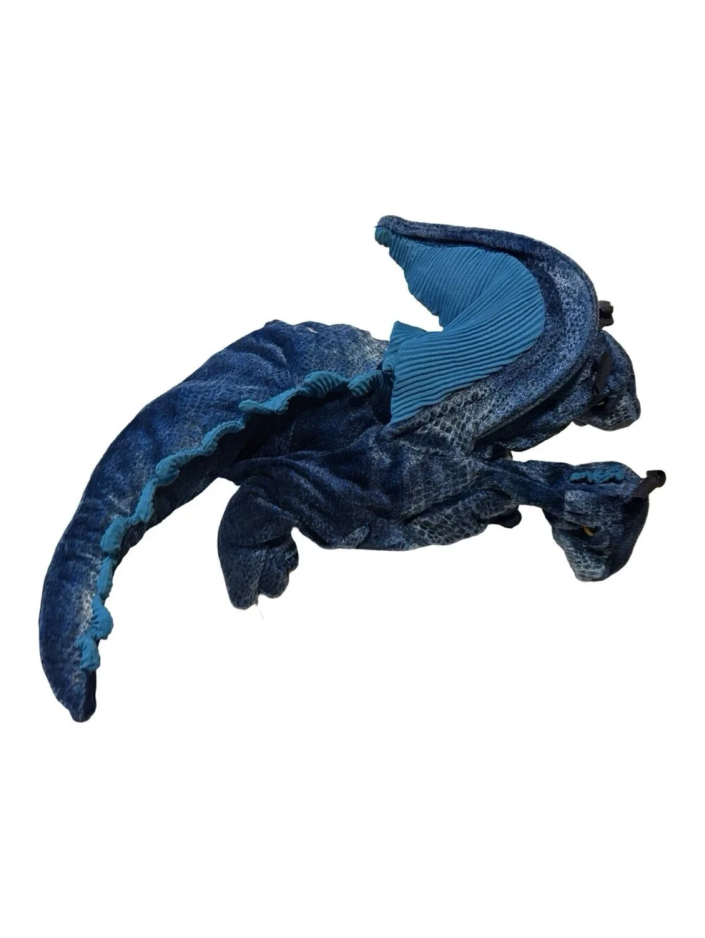 Folkmanis Blue 3-Headed  Plush Dragon Puppet 12 in